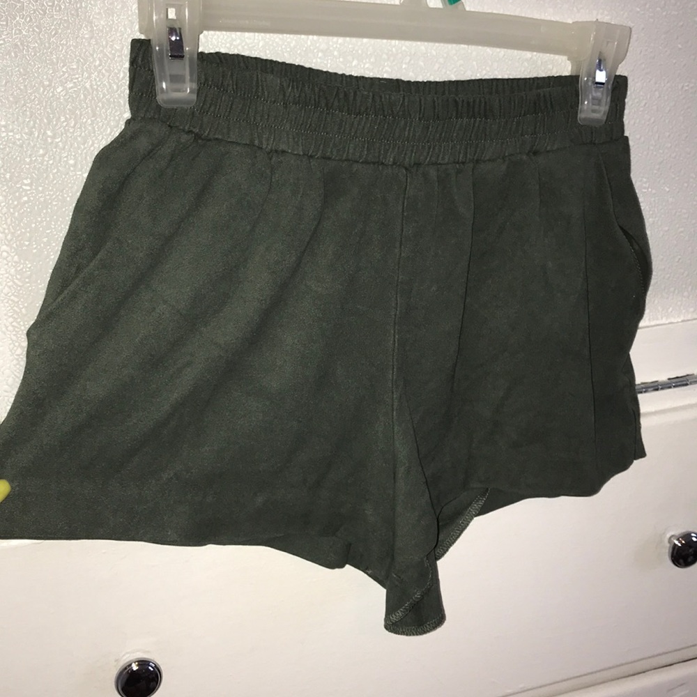 Green shorts